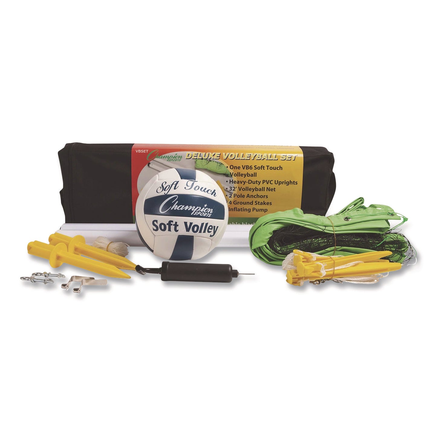 Deluxe Volleyball Set, Official-Size Volleyball, Volleyball Net
