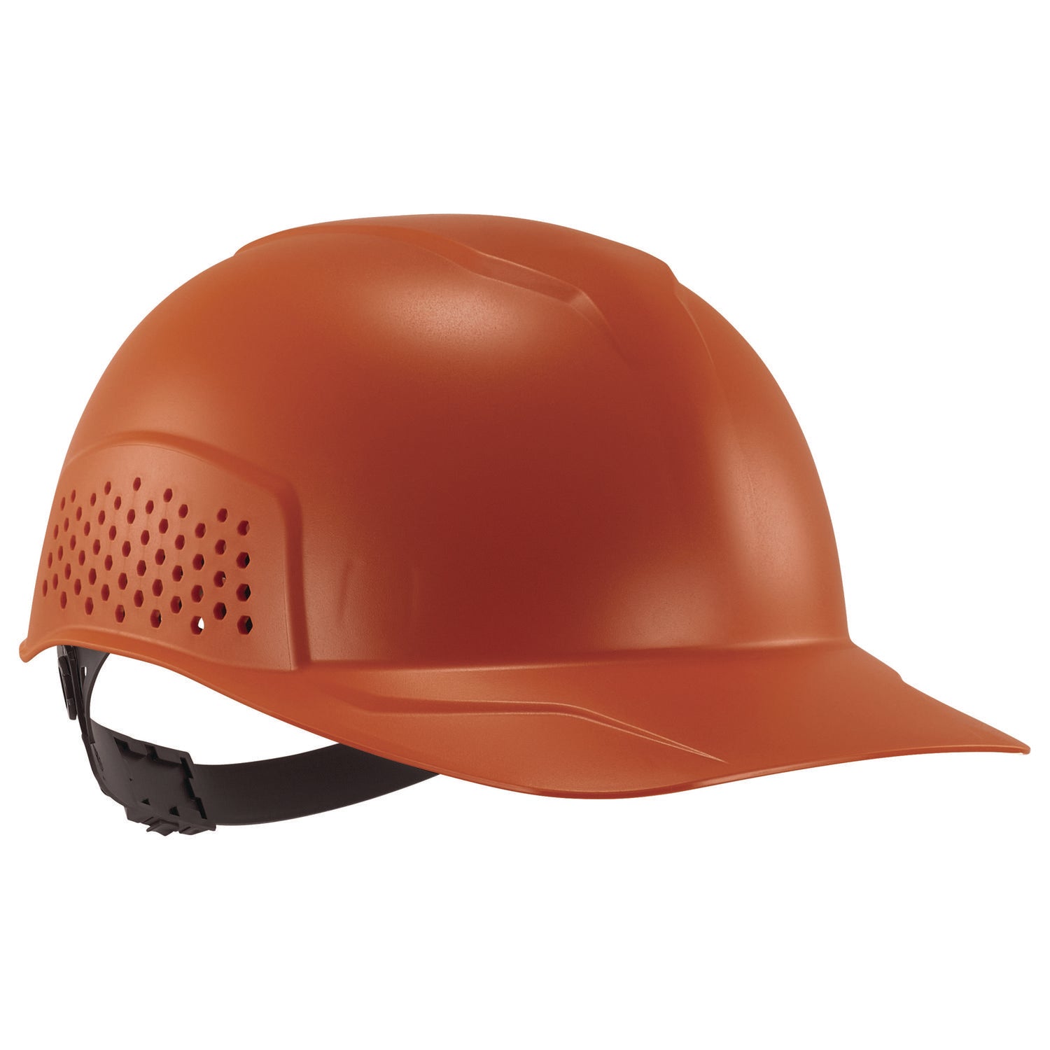 Skullerz 8951 Vented Hard Shell Bump Cap, Short Front Brim, One Size Fits Most (6.13 to 8), Orange