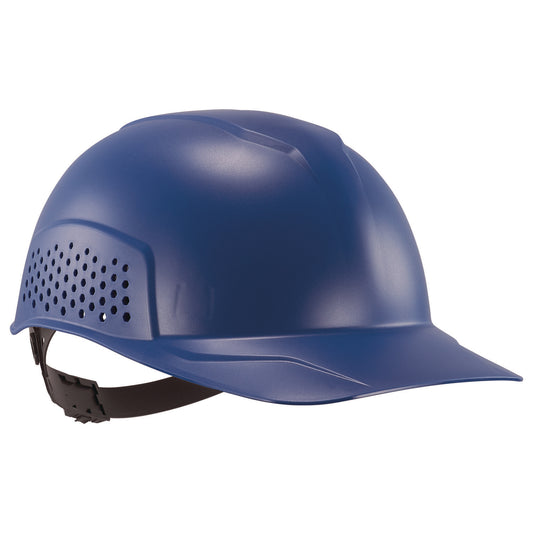 Skullerz 8951 Vented Hard Shell Bump Cap, Short Front Brim, One Size Fits Most (6.13 to 8), Blue