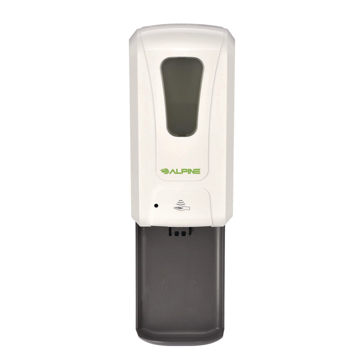 Wall Mount Automatic Gel Hand Sanitizer/Soap Dispenser with Drip Tray, 40 oz, 4.48 x 6 x 18.1, White