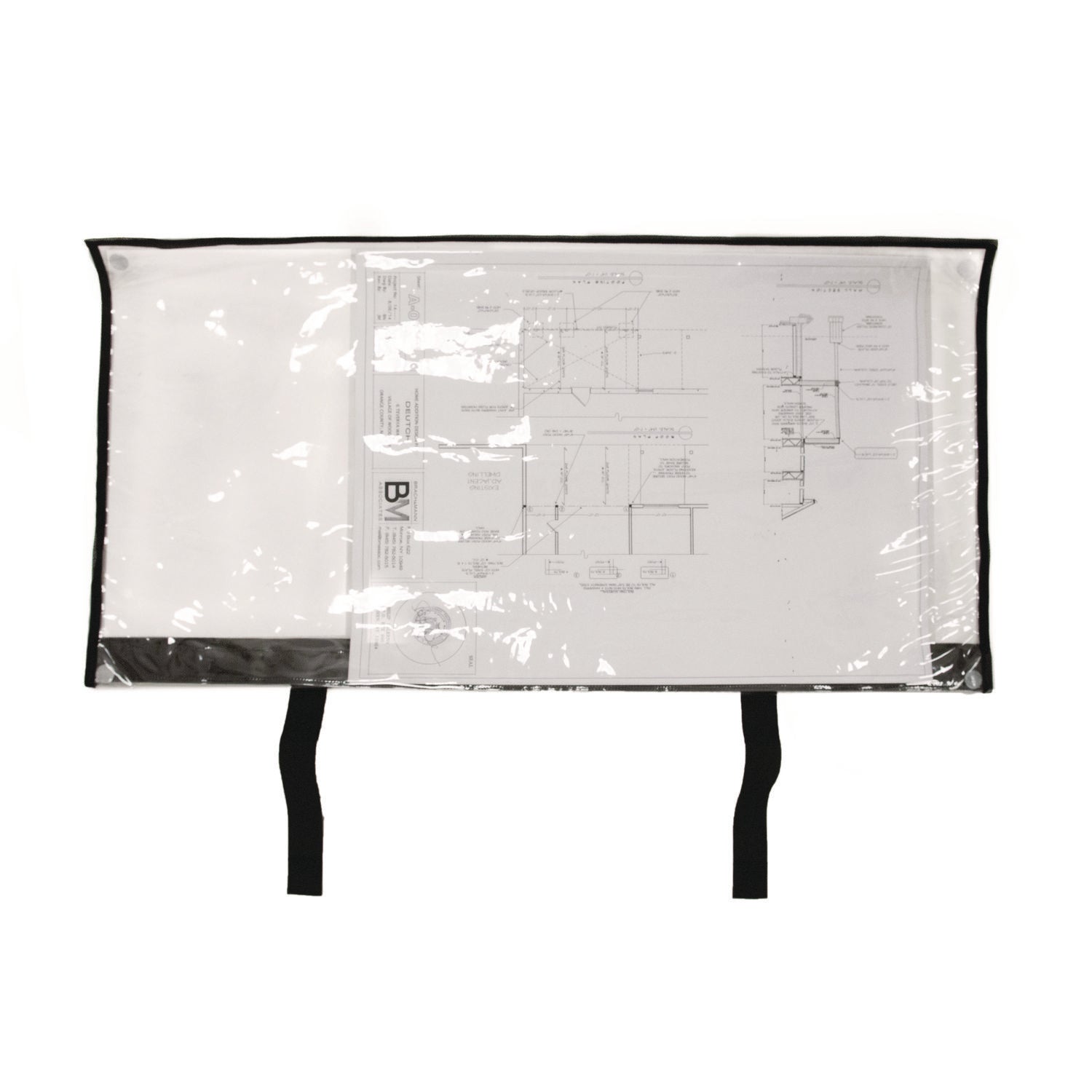 Large Document Protection Blueprint Plan Holder, Holds ARCH E (36" x 48"), Clear