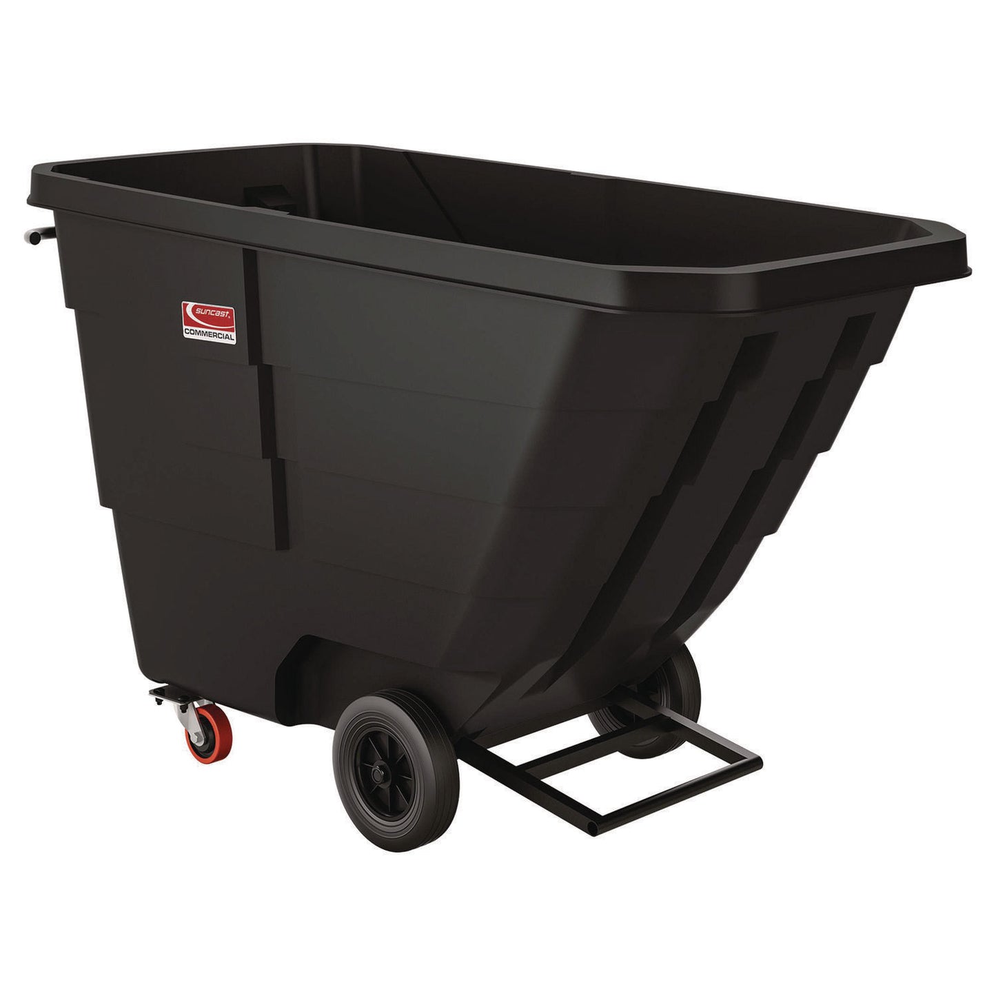 1 cu yd Light Duty Tilt Truck, 1,250 lb Capacity, Black