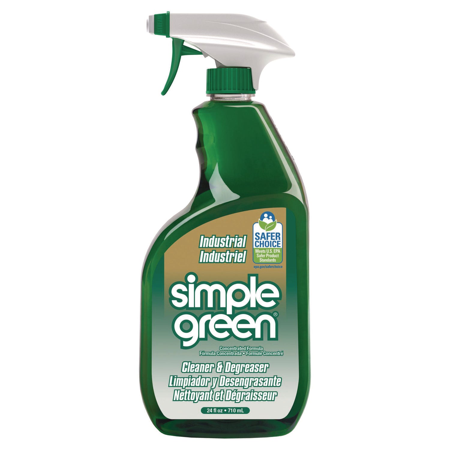 Industrial Cleaner And Degreaser, Concentrated, 24 Oz Spray Bottle