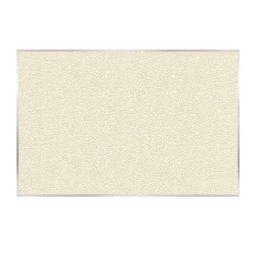 Vinyl Bulletin Board with Aluminum Frame, 87.91" x 48.5", Ivory Surface, Satin Aluminum Frame
