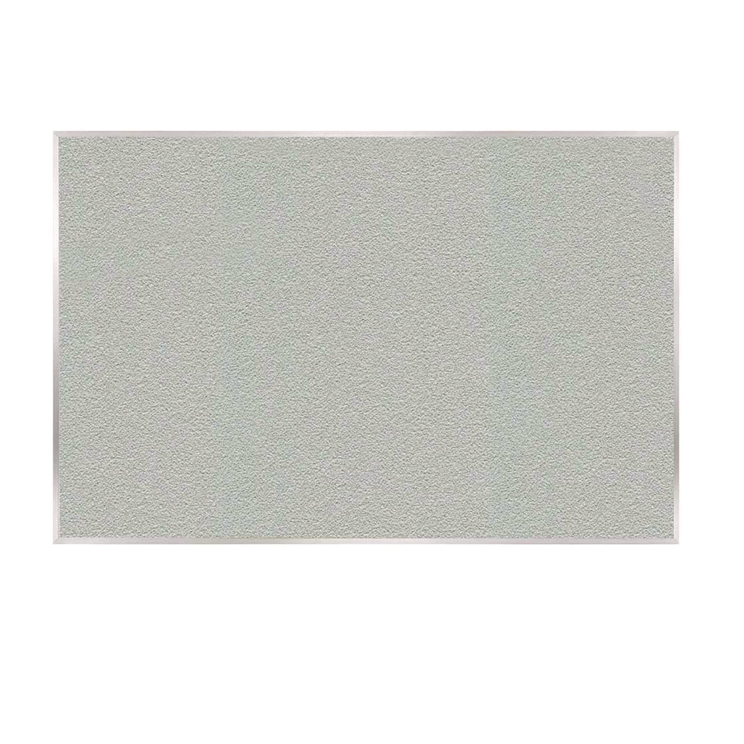 Vinyl Bulletin Board with Aluminum Frame, 87.91" x 48.5", Silver Surface, Satin Aluminum Frame