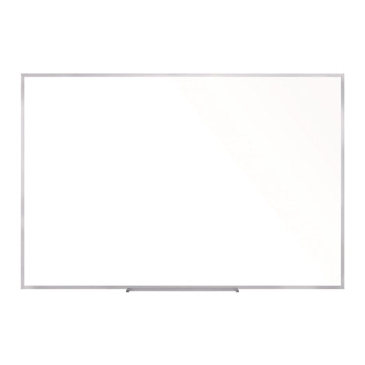 Non-Magnetic Whiteboard with Aluminum Frame, 87.91" x 48.5", White Surface, Satin Aluminum Frame
