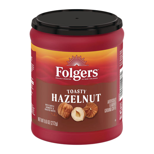 Toasty Hazelnut Ground Coffee, 9.6 oz Can