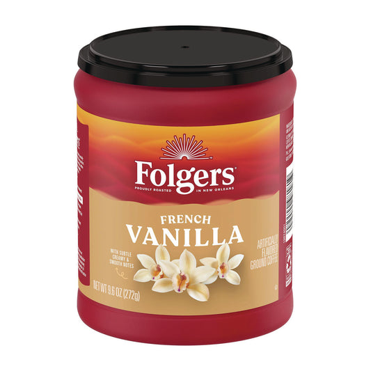 French Vanilla Ground Coffee, 9.6 oz Can
