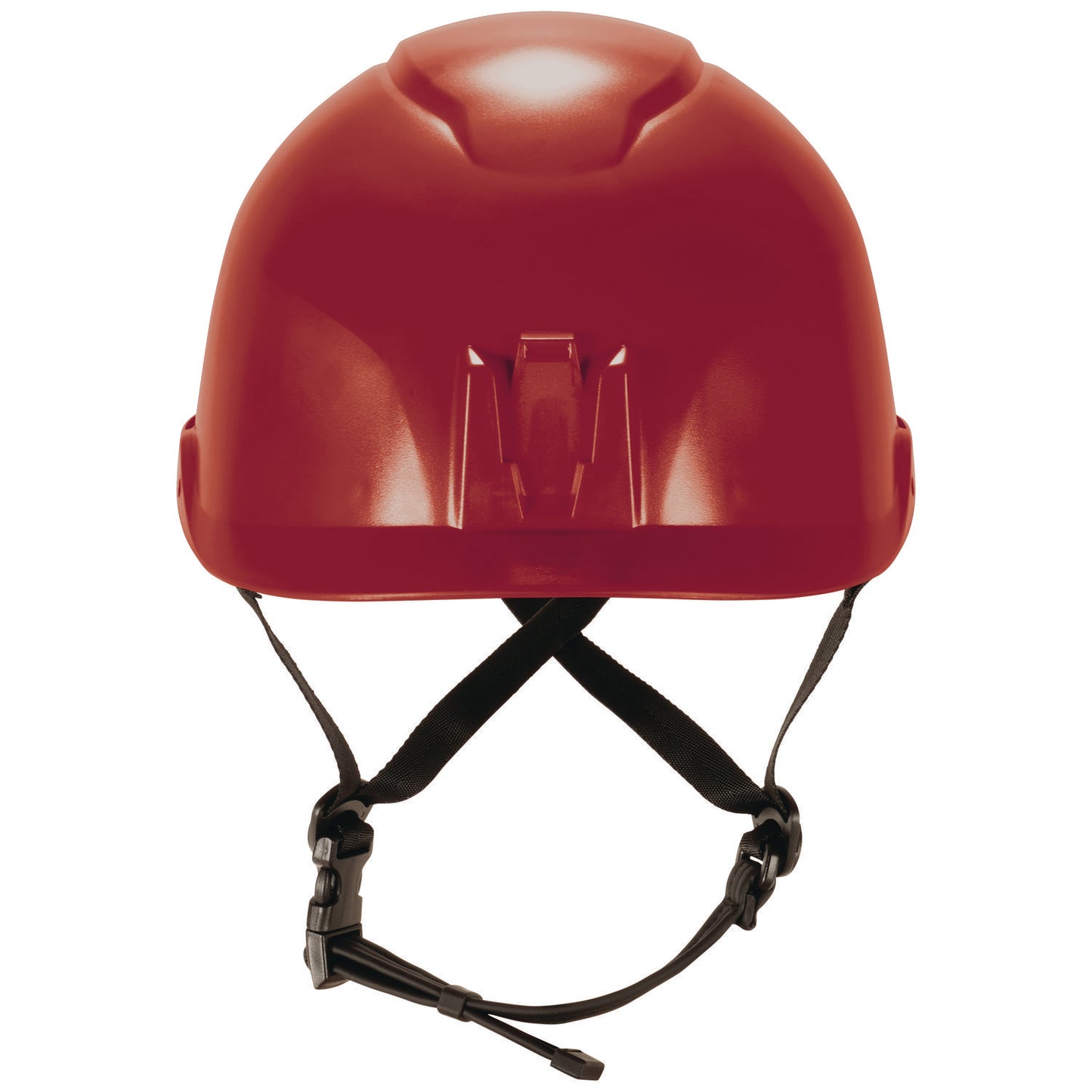 Skullerz 8976 Class E Safety Helmet, Brimless, 6-Point Standard Ratchet Suspension, One Size Fits Most (6.5 to 8), Red