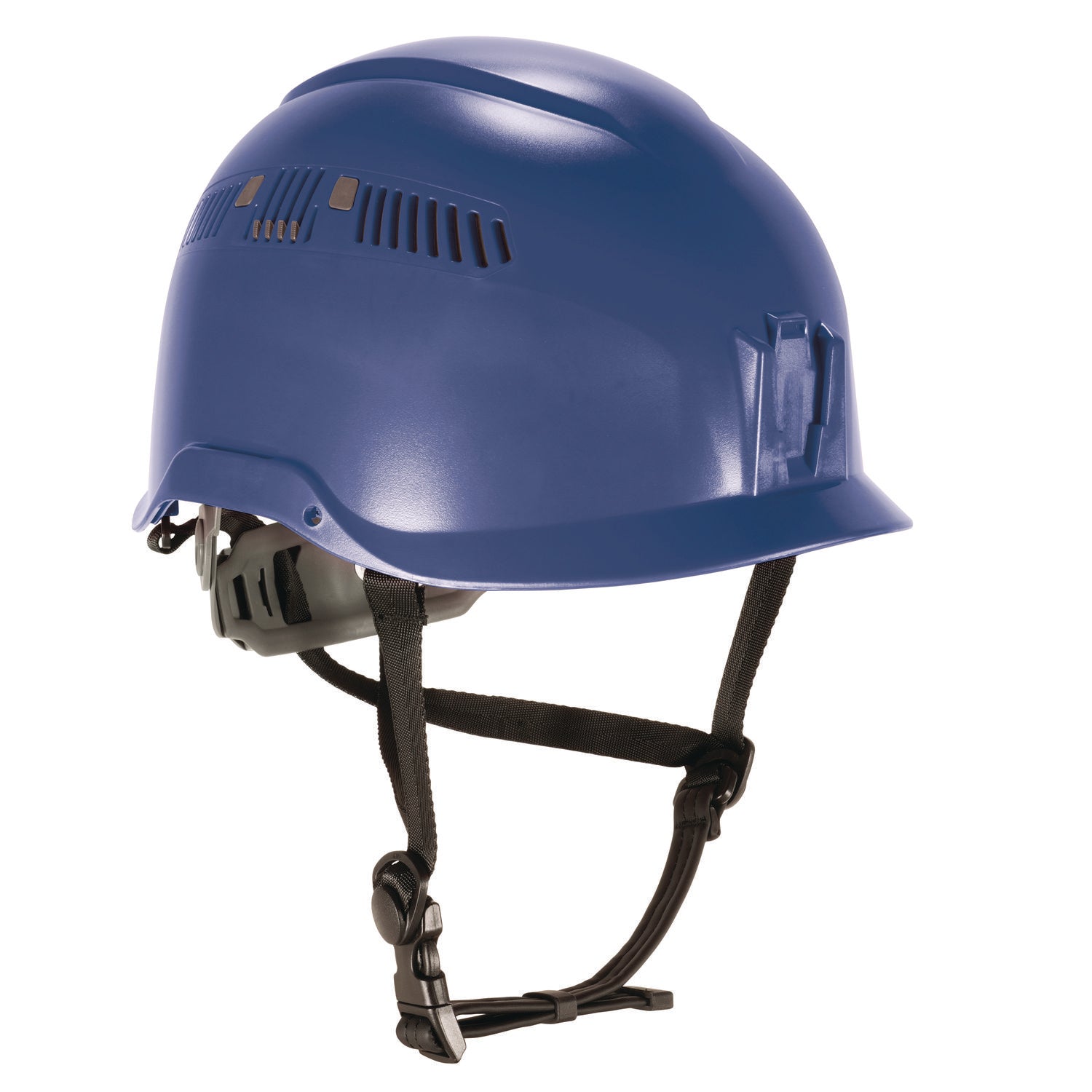 Skullerz 8977 Class C Safety Helmet with Adjustable Venting, Brimless, 6-Point Ratchet, One Size Fits Most (6.5 to 8), Blue