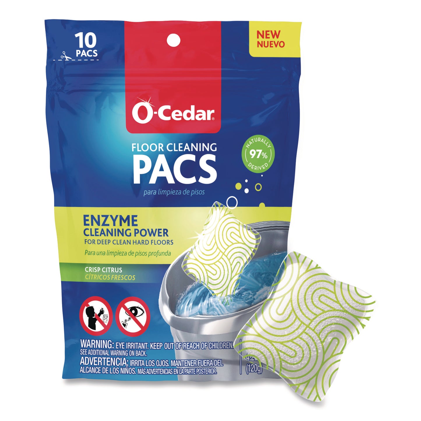 Cleaning PACS, Crisp Citrus Scent, 10/Pack