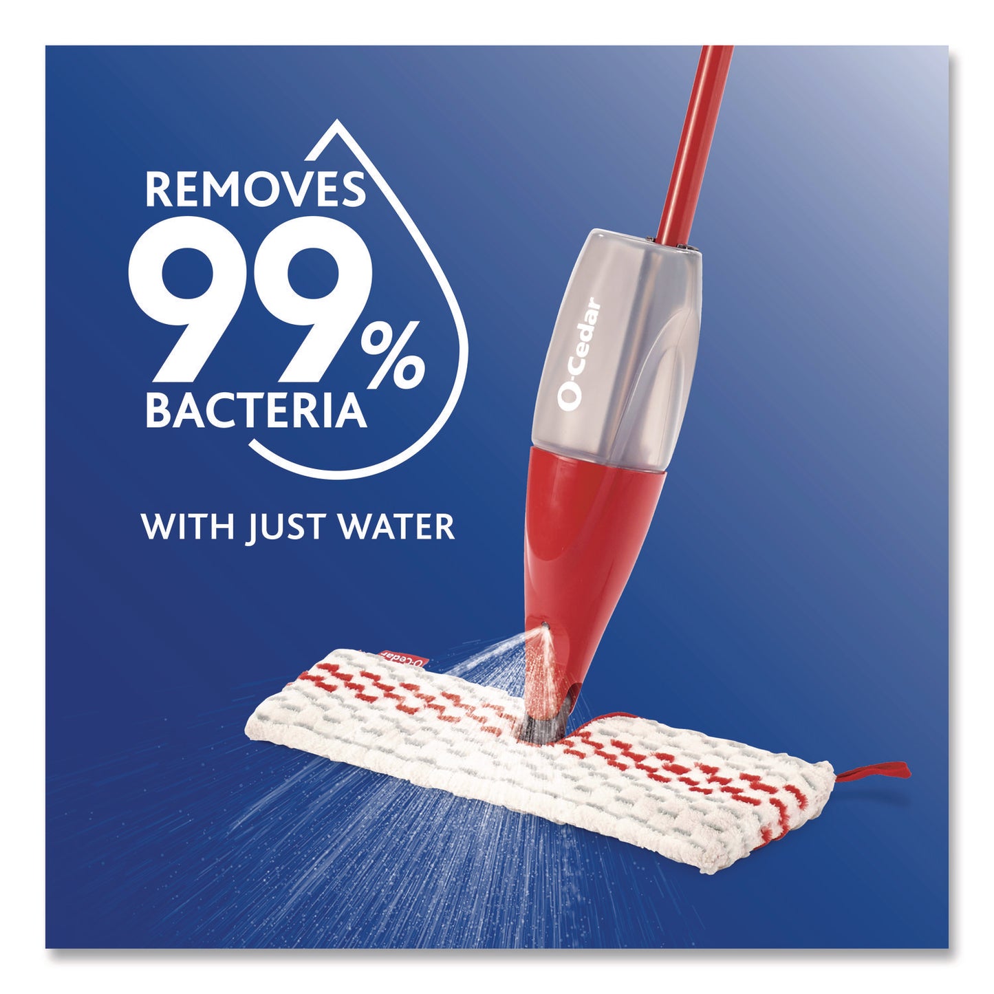 ProMist MAX Refill, Microfiber, Custom Size for ProMist Mop System, Red/White/Gray