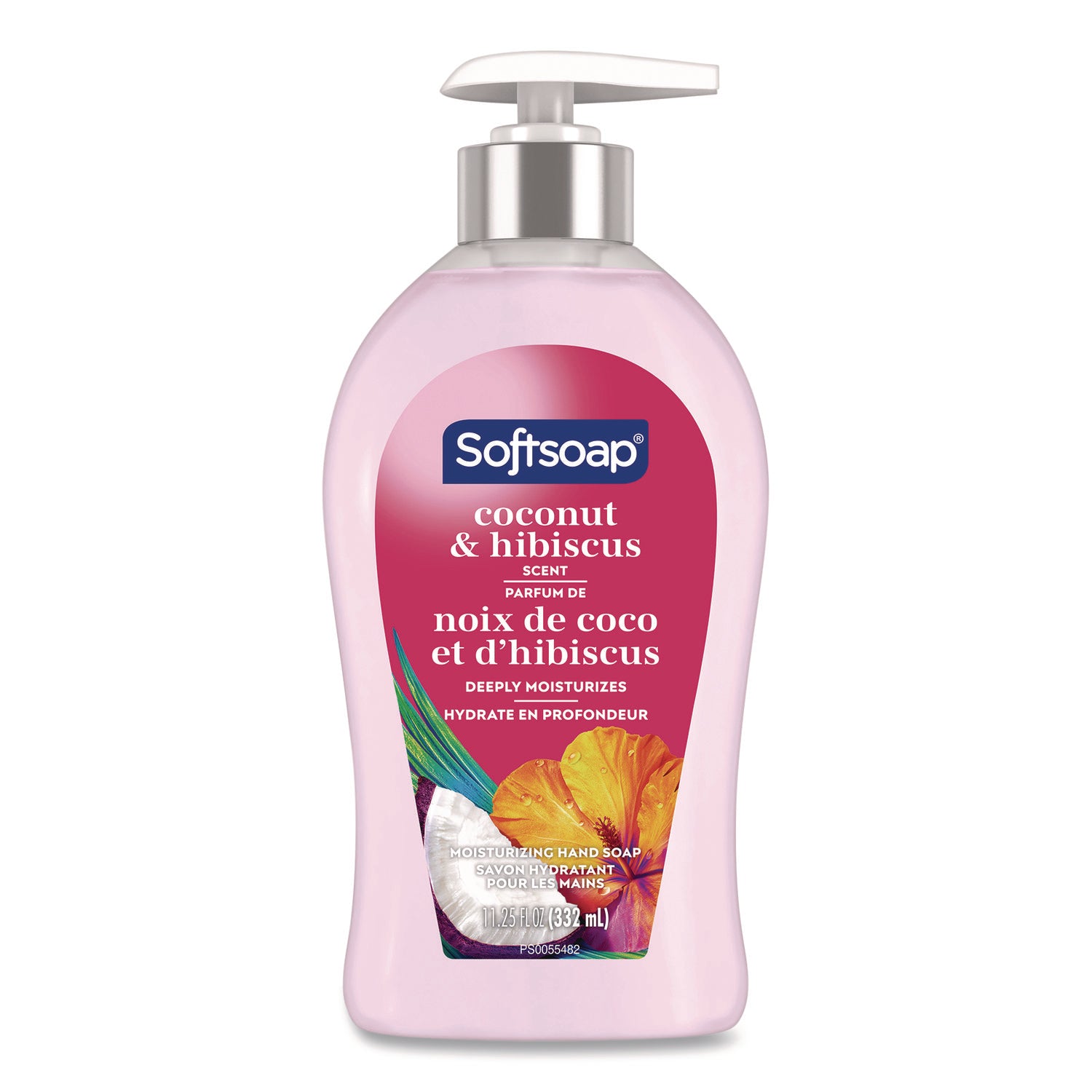 Liquid Hand Soap Pump, Coconut and Hibiscus Scent, 11.25 oz