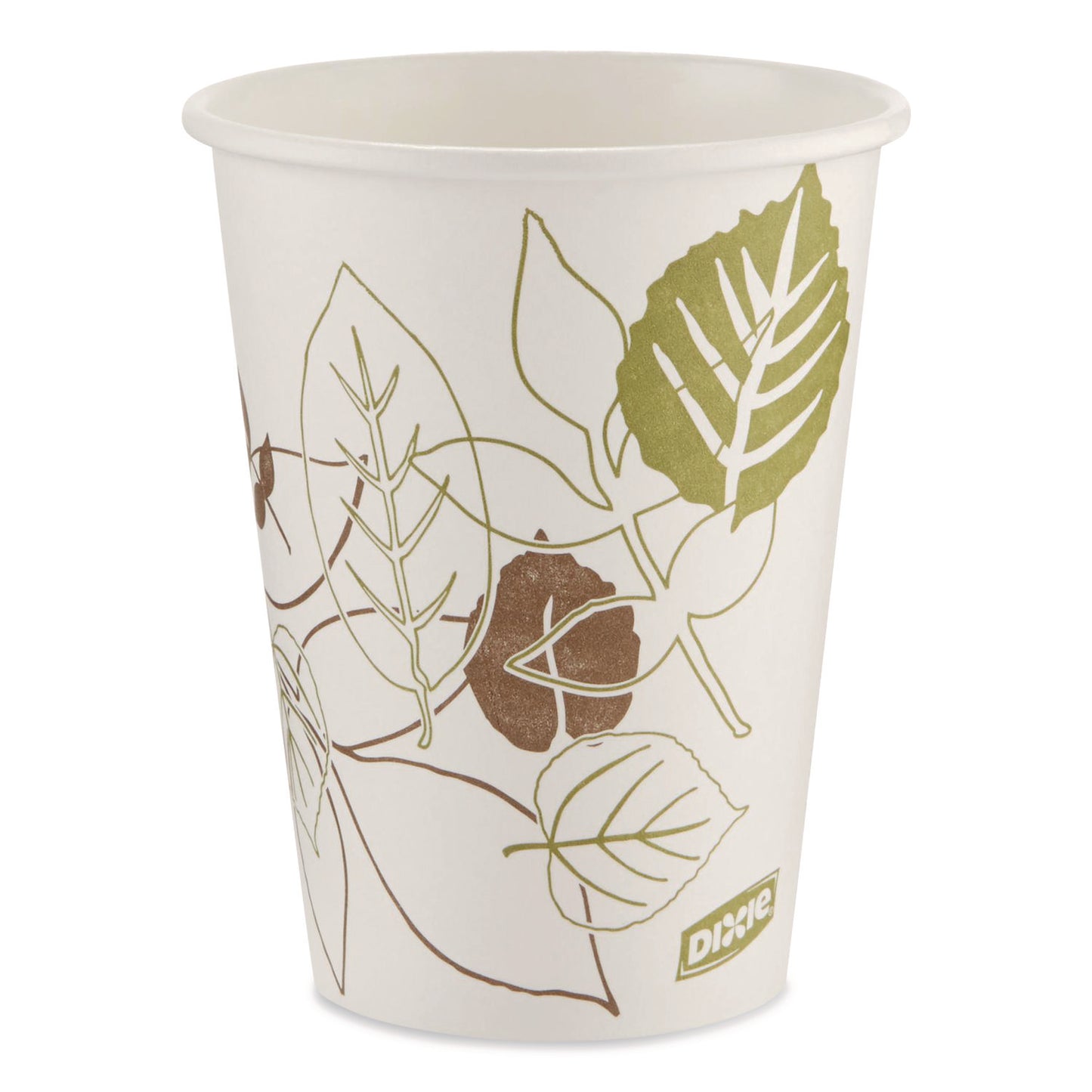Pathways Paper Hot Cups, 12 oz, White/Brown, 50/Pack