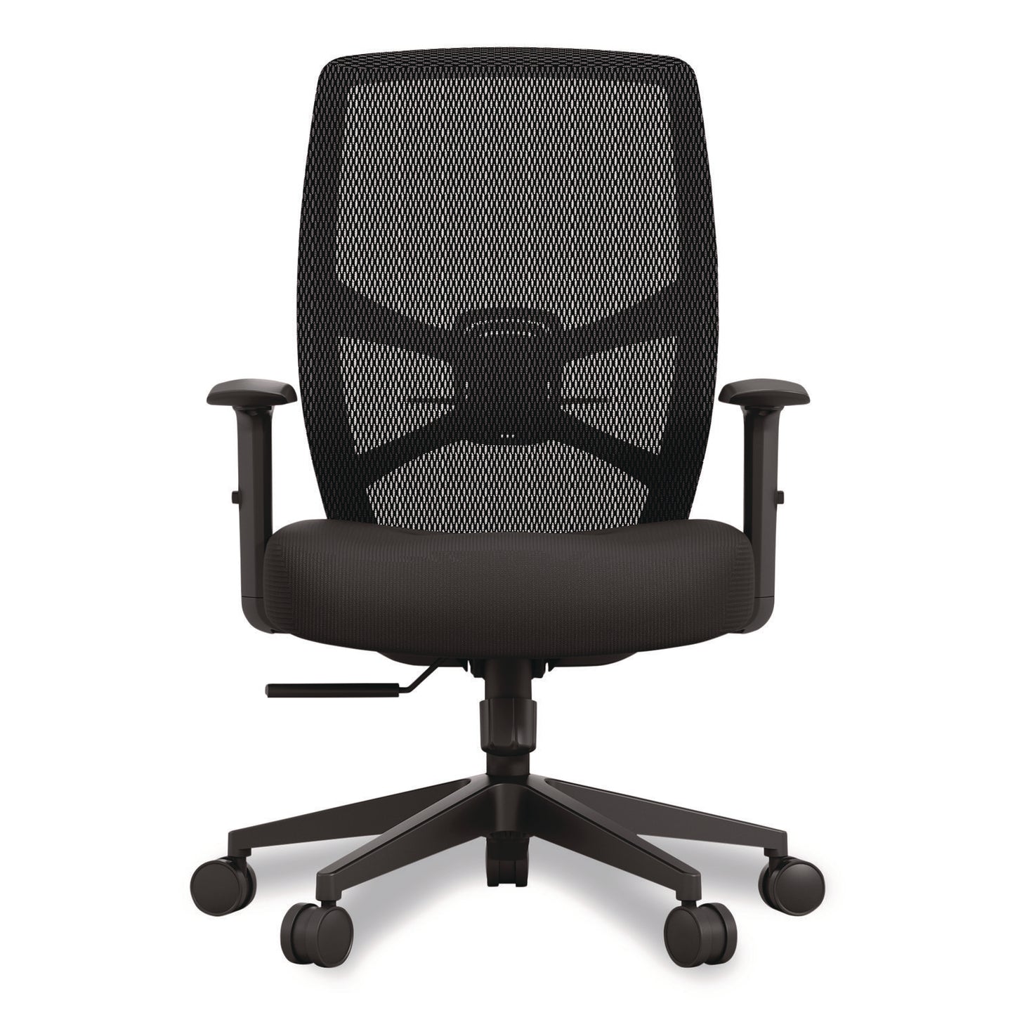 ProTask Executive Task Chair, Supports Up to 275 lb, 19.06" to 22.44" Seat Height, Black Seat/Back, Black Base