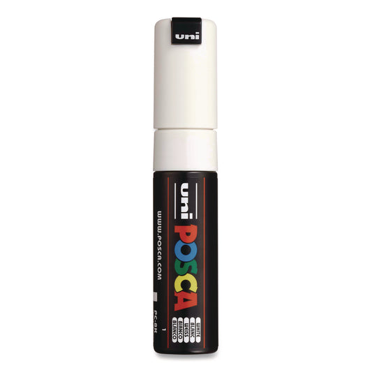Water-Based Paint Markers, Broad Chisel Tip, White