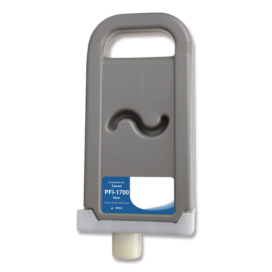 Compatible Blue Ink, Replacement for PFI-1700 (0784C001AA), 700 mL