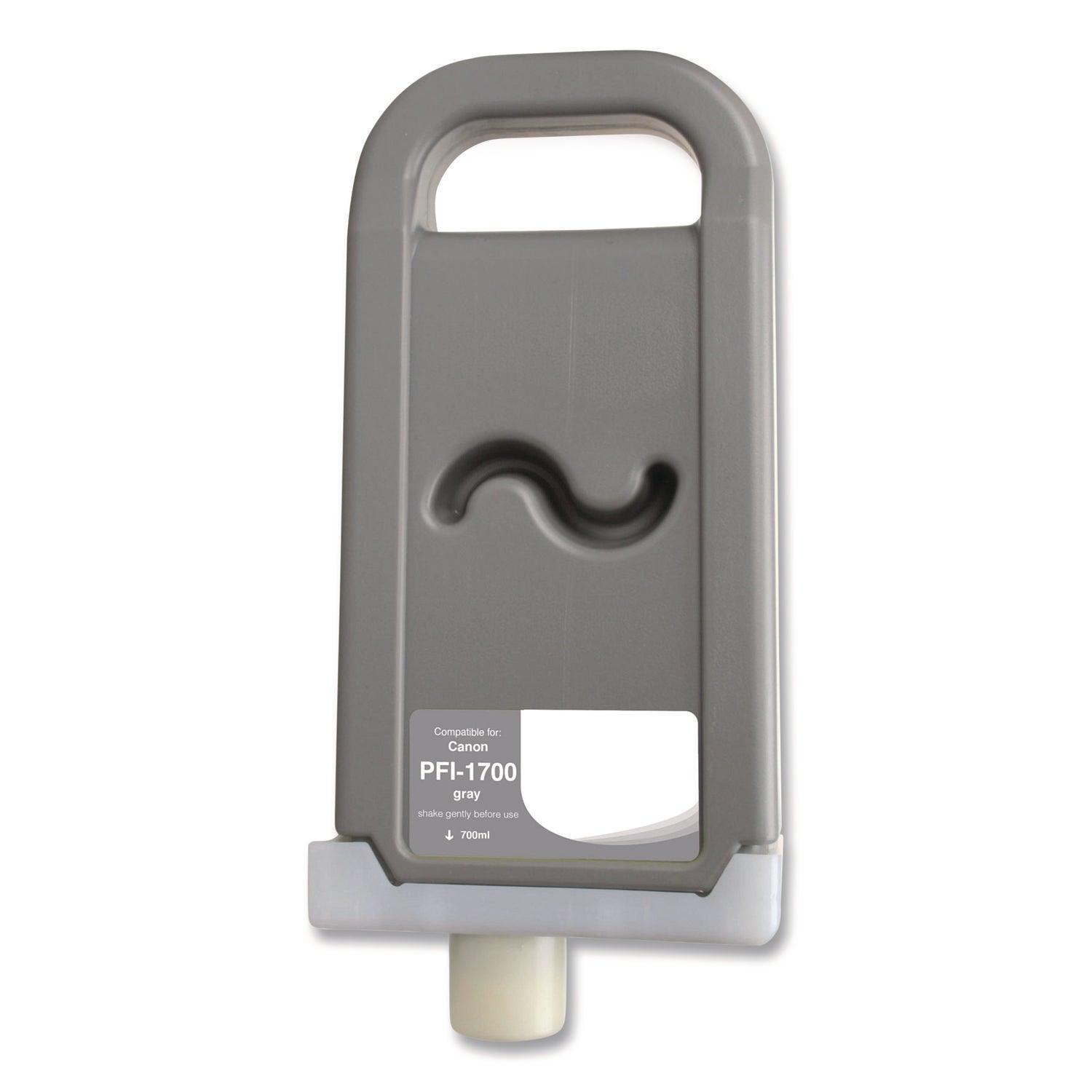 Compatible Gray Ink, Replacement for PFI-1700 (0781C001AA), 700 mL