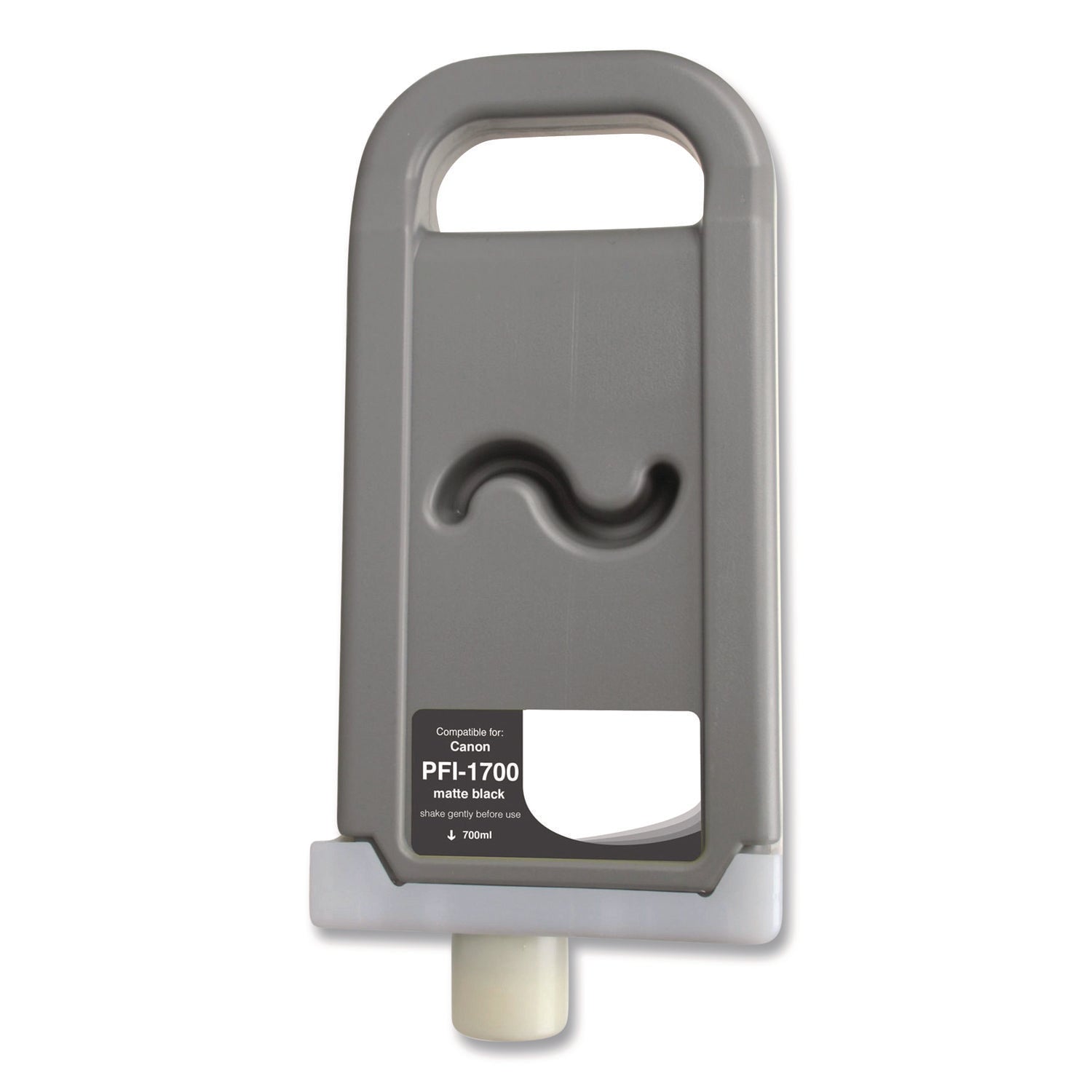Compatible Matte Black Ink, Replacement for PFI-1700 (0774C001AA), 700 mL