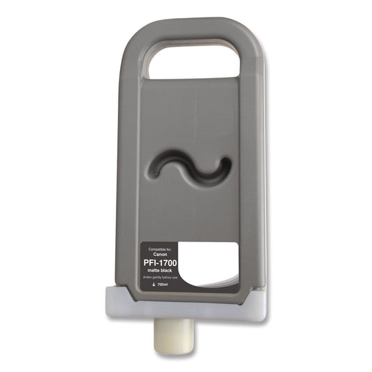 Compatible Matte Black Ink, Replacement for PFI-1700 (0774C001AA), 700 mL
