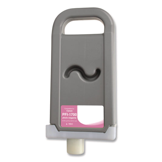 Compatible Photo Magenta Ink, Replacement for PFI-1700 (0780C001AA), 700 mL