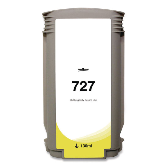 Compatible Yellow Ink, Replacement for 727 (B3P21A), 130 mL