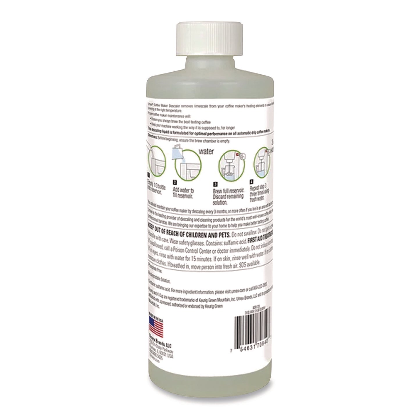 Coffee Machine Descaling Liquid, 14 oz Bottle