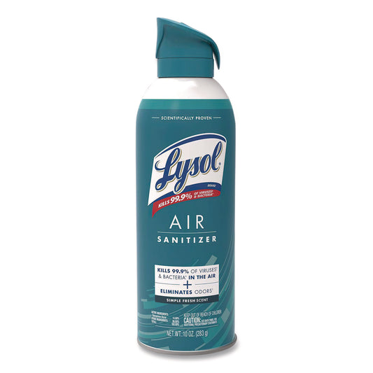 Air Sanitizer Spray, Simple Fresh Scent, 10oz Aerosol Spray