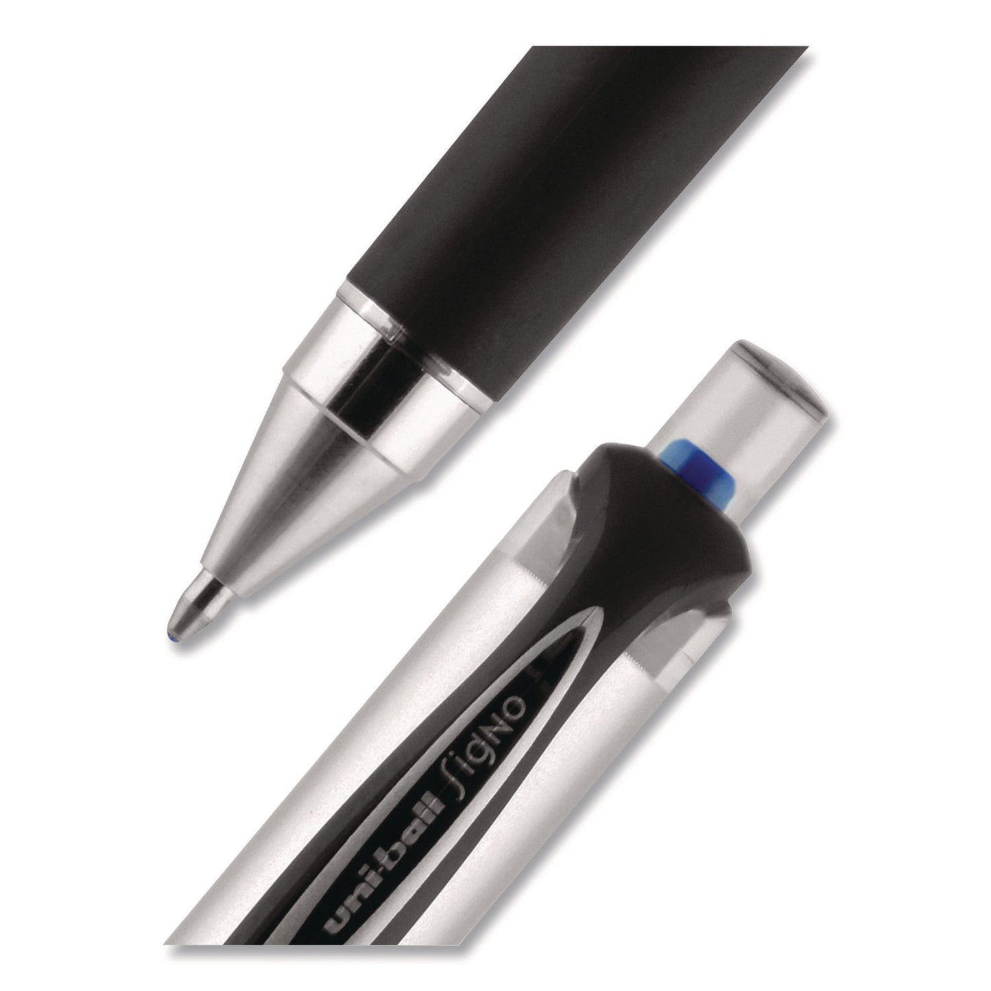 207 Impact RT Gel Pen, Retractable, Bold 1 mm, Blue Ink, Black/Blue Barrel