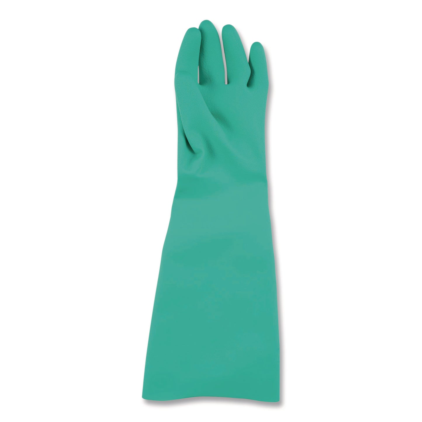 Nitrile Dishwashing Gloves, 21" Long, Medium, Green, Pair