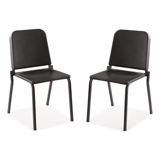 8200 Series Melody Music Chair, Supports Up to 300 lbs, 17.5" Seat Height, Black Seat, Black Back, Black Base, 2/Pack