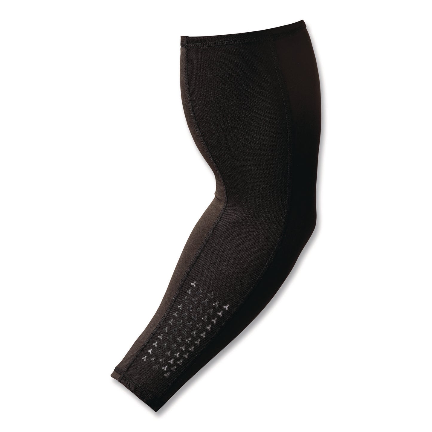 Chill-Its 6691 Cooling Arm Sleeves with Box-Handling Grip, Polyester/Spandex, Medium, Black, Pair