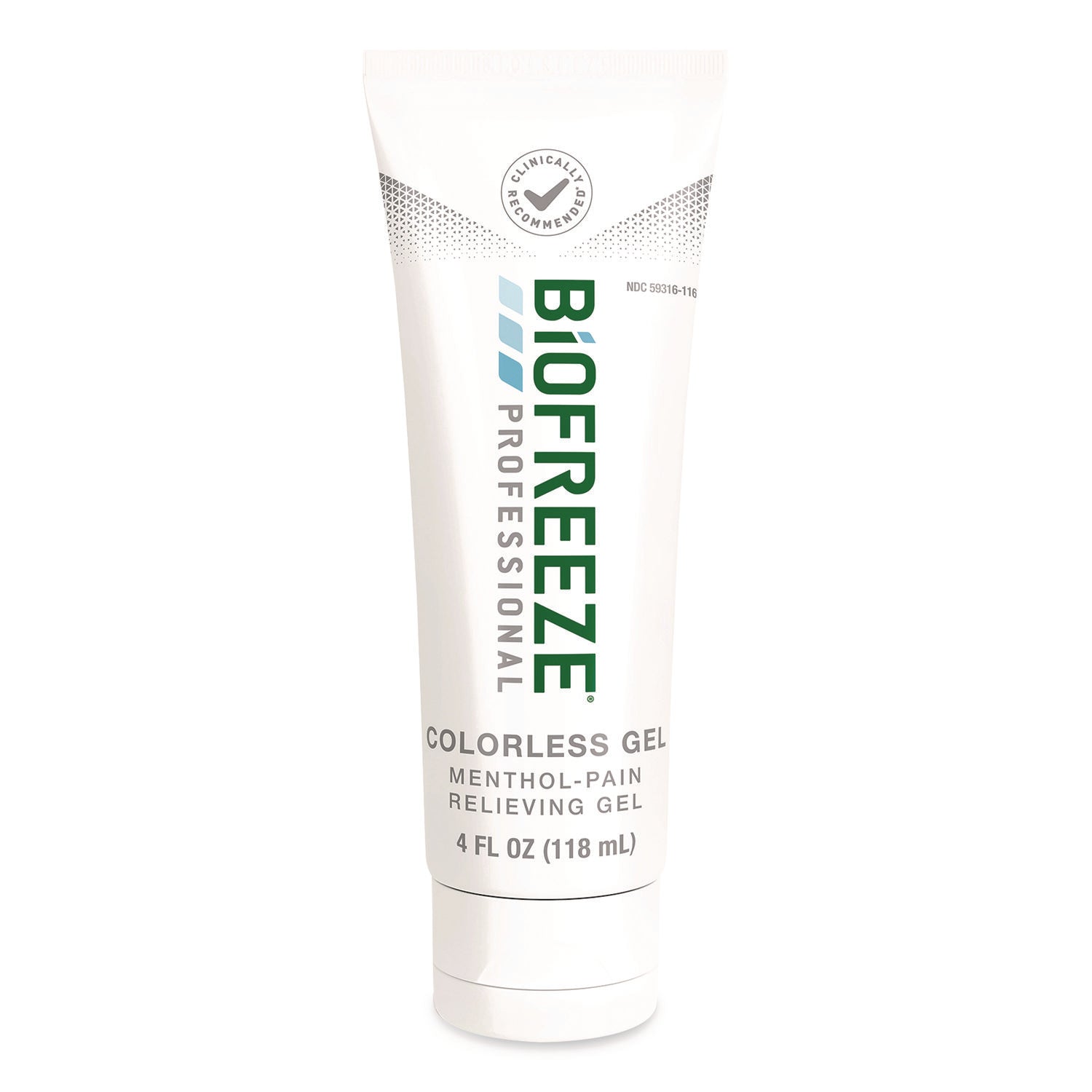 Professional Colorless Topical Analgesic Pain Reliever Gel, 4 oz Tube