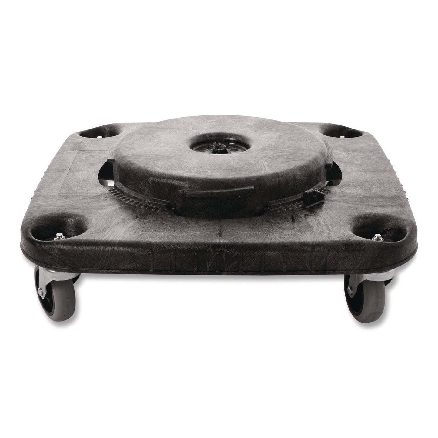 Brute Container Square Dolly, 300 lb Capacity, 17.25 x 6.25, Black