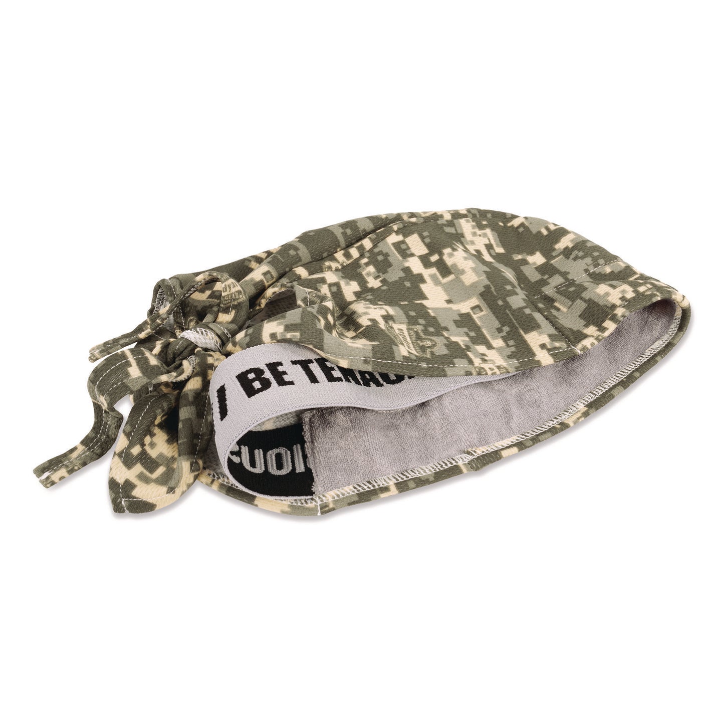 Chill-Its 6615 High-Performance Bandana Doo Rag with Terry Cloth Sweatband, One Size Fits Most, Camo