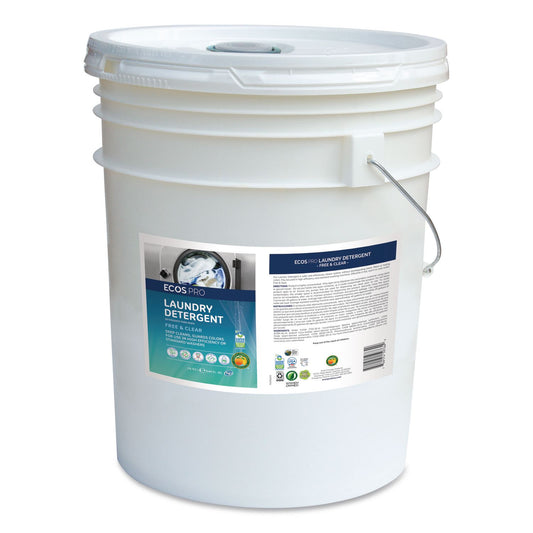 Laundry Detergent Liquid, Free and Clear, 5 gal Pail