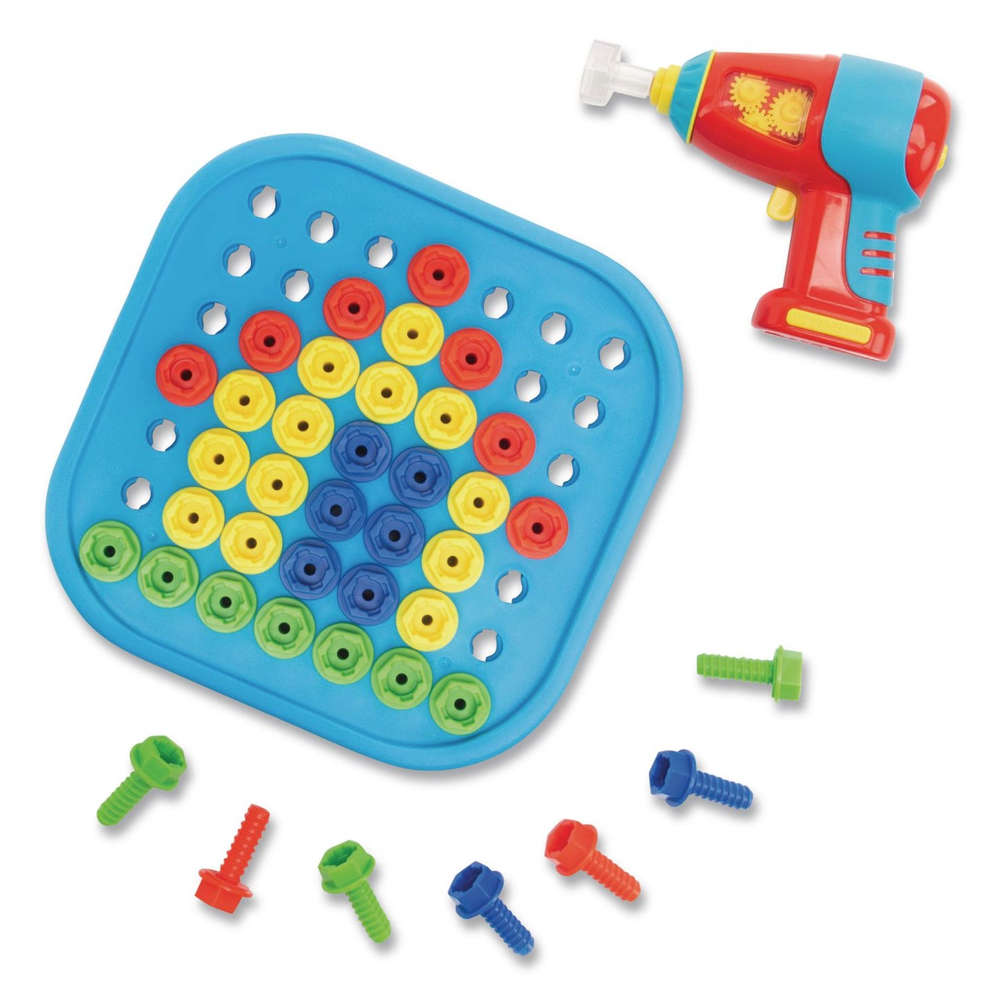 Design and Drill Bolt-It Bucket, Ages 3 to 7, 53 Pieces
