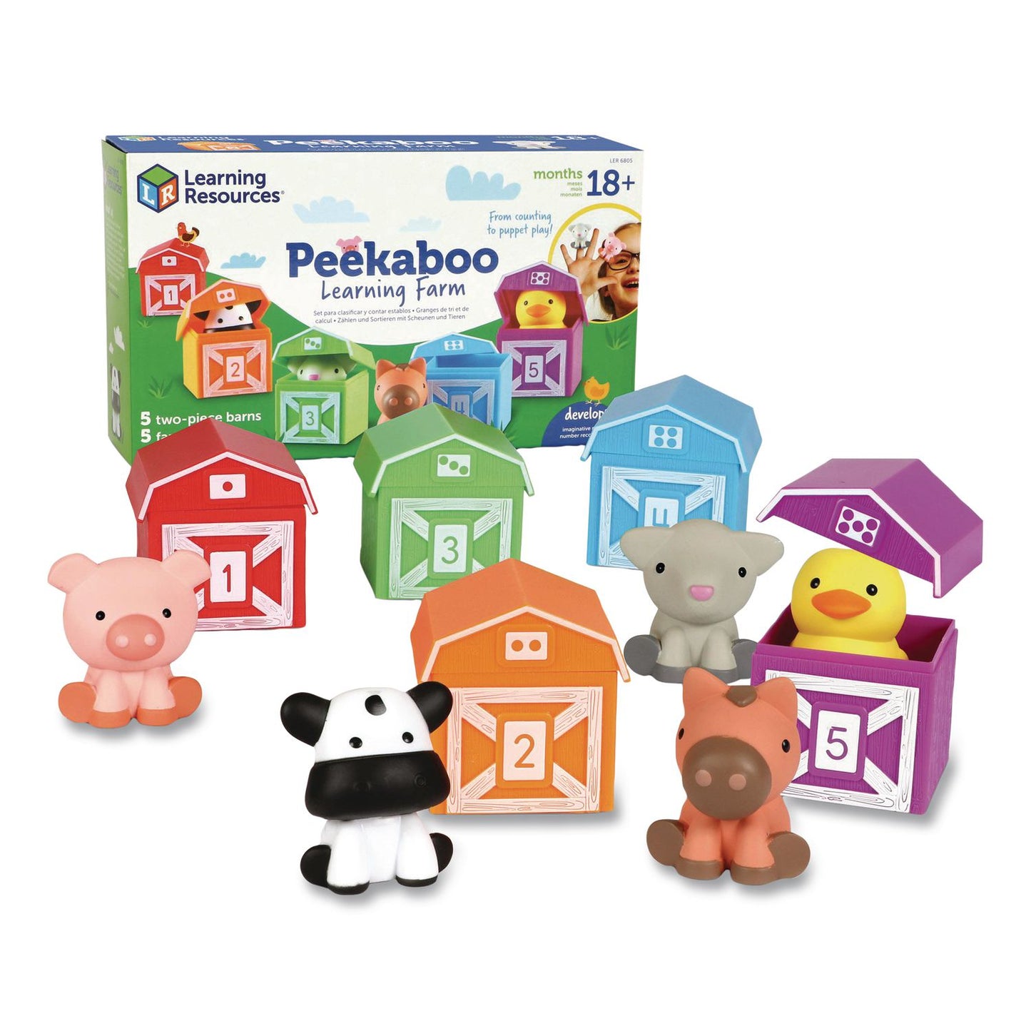Peekaboo Learning Farm, Pre-K to K, 10 Pieces