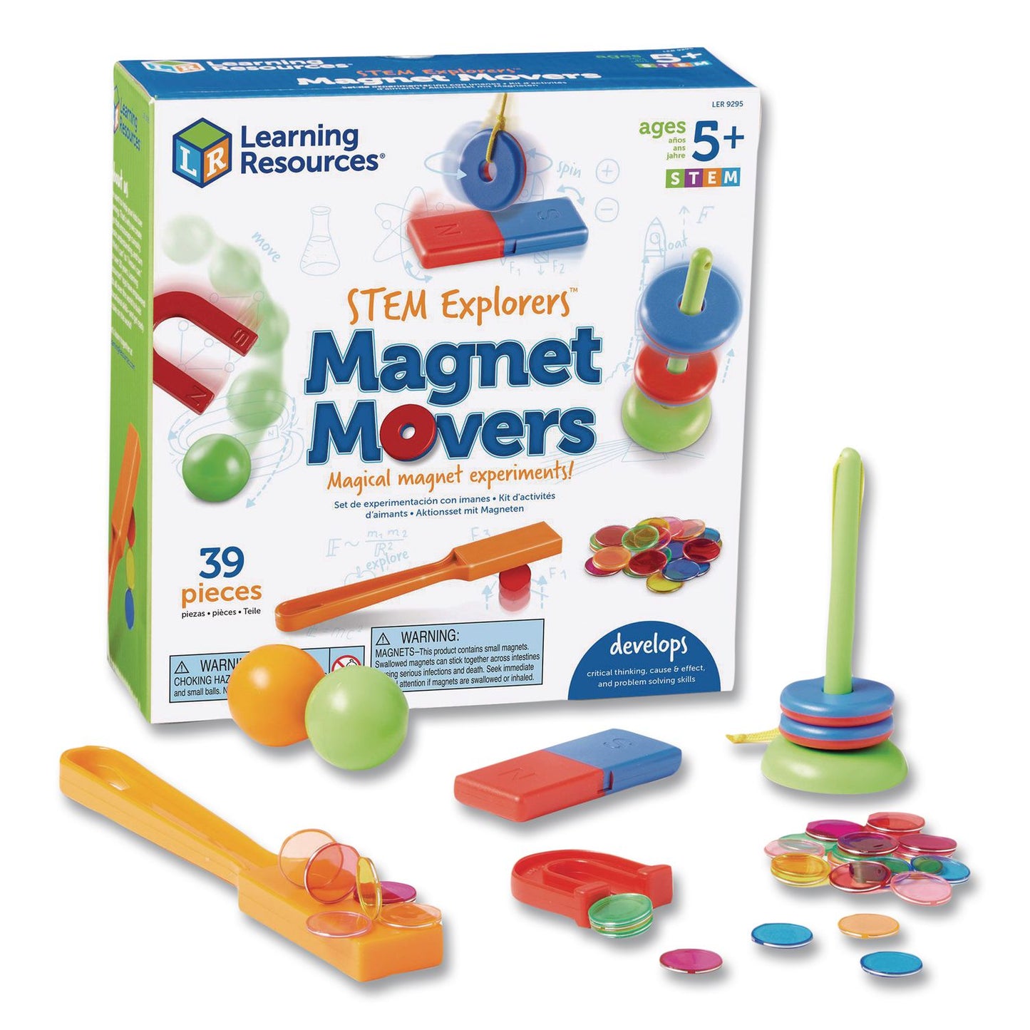 STEM Explorers Magnet Movers, Grades K to 2, 39 Pieces