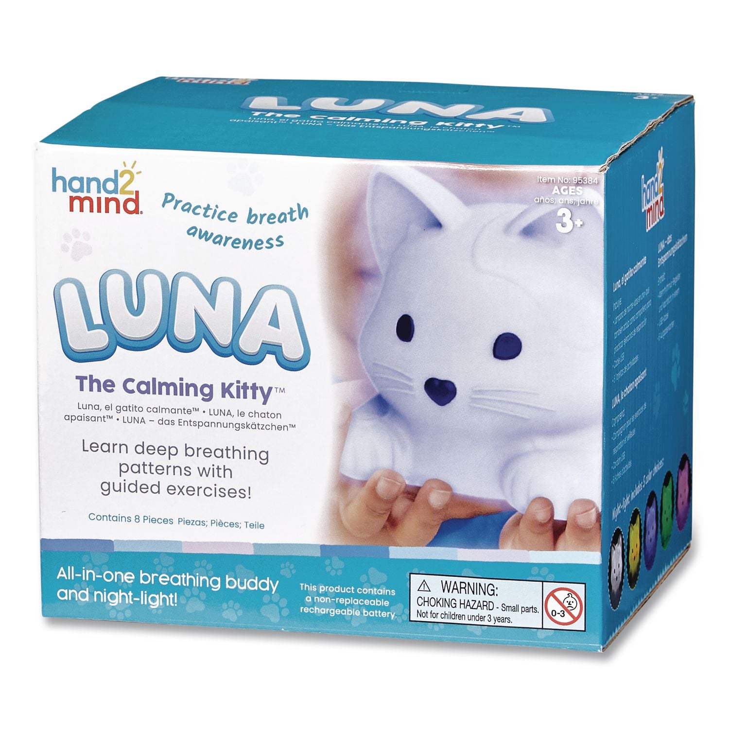 Luna the Calming Kitty, Ages 3 and Up, White