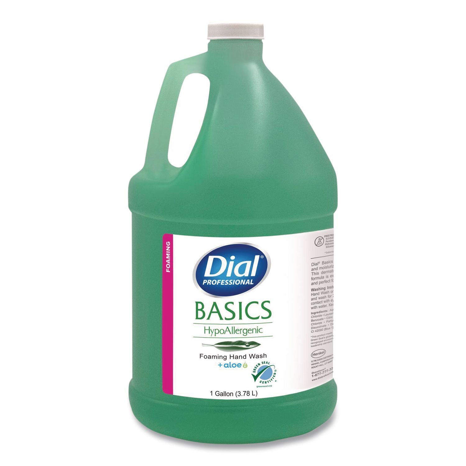 Basics Hypoallergenic Foaming Hand Soap Refill, Floral, 1 gal Refill Bottle