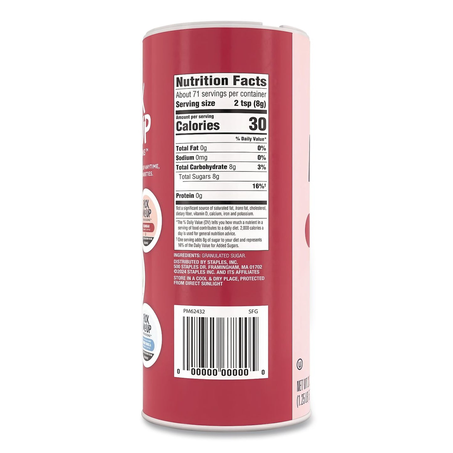 Pure Sugar Cane, 20 Oz Canister