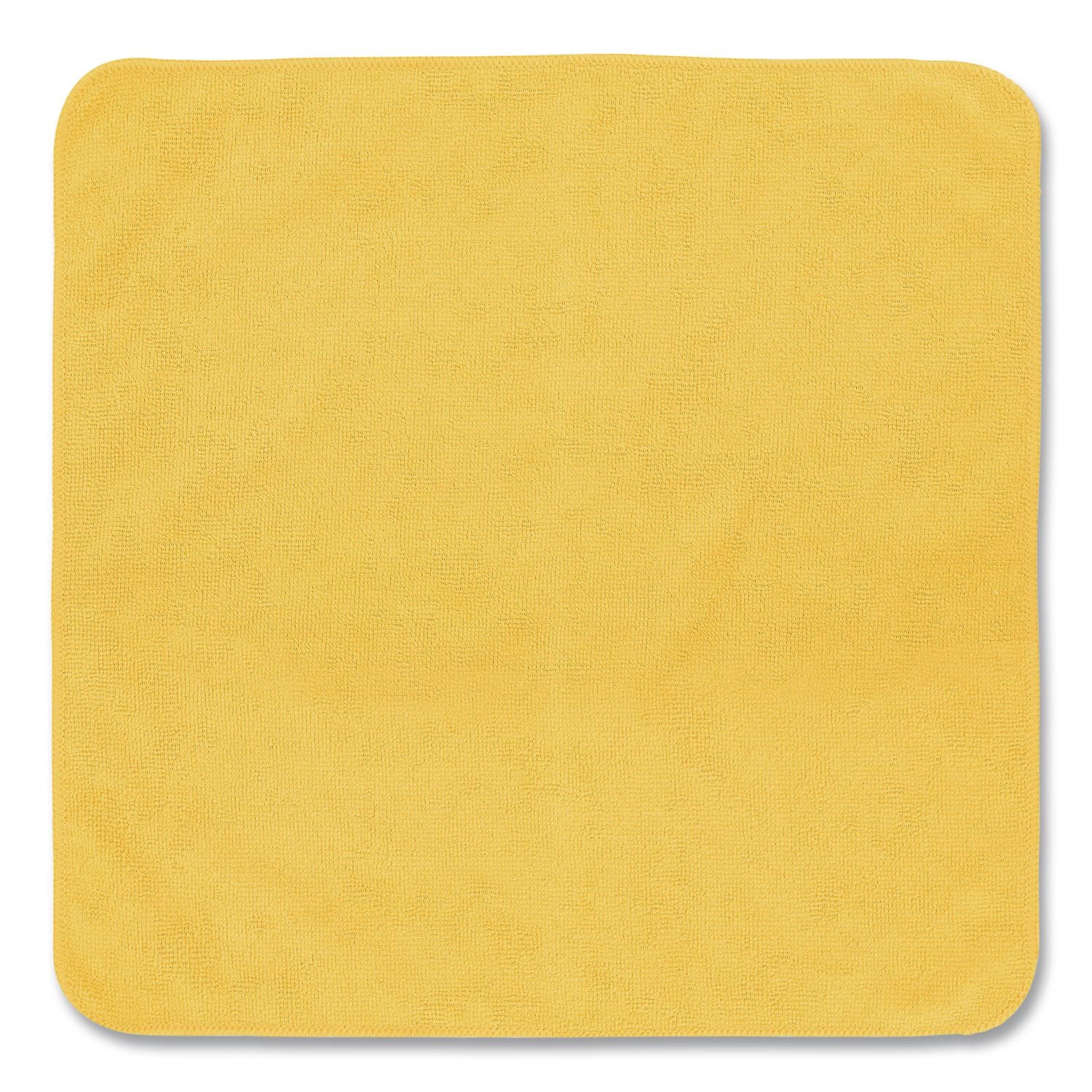 Light Commercial Microfiber Cleaning Cloths, 12 x 12, Yellow, 24/Pack