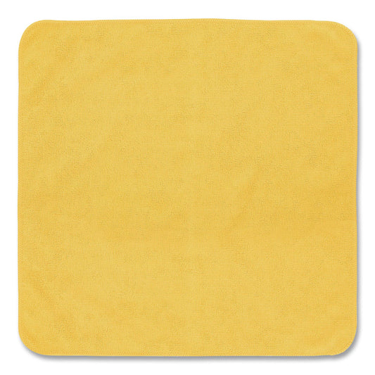 Light Commercial Microfiber Cleaning Cloths, 12 x 12, Yellow, 24/Pack
