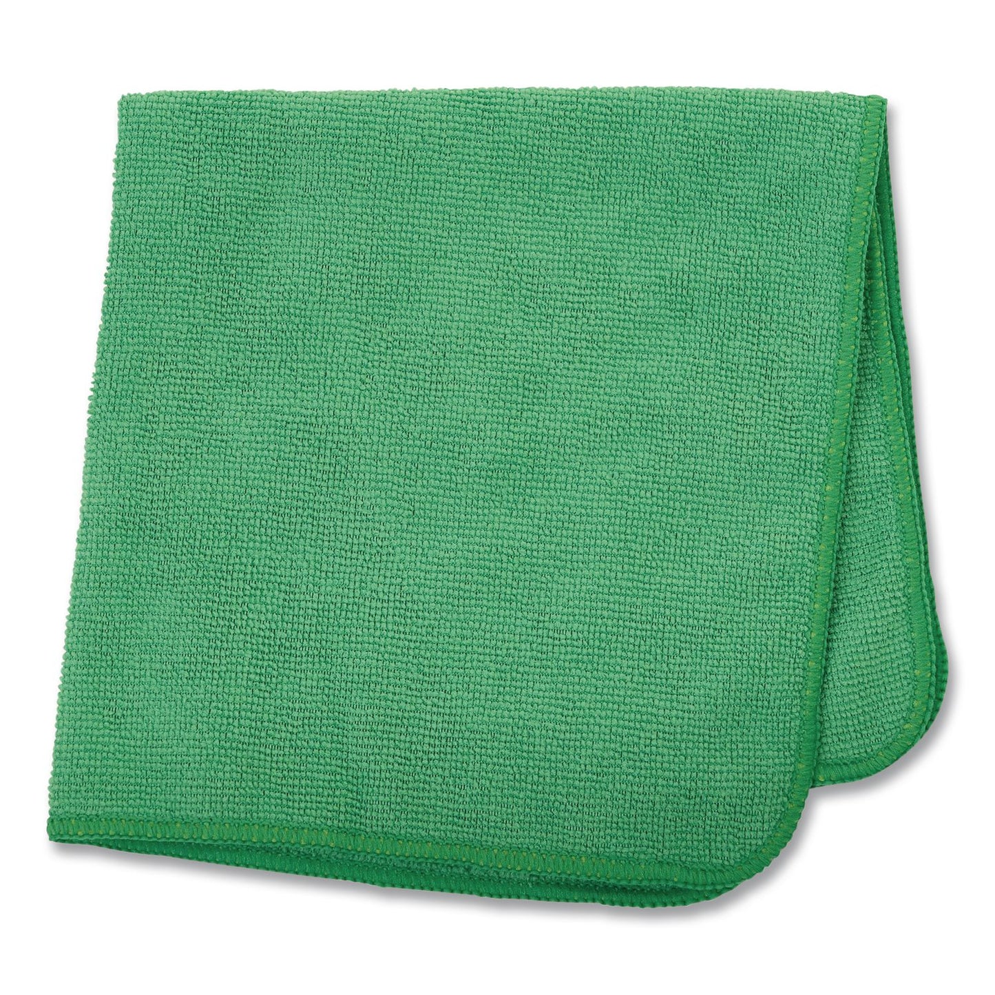 Microfiber Cleaning Cloths, 12 X 12, Green, 24/pack