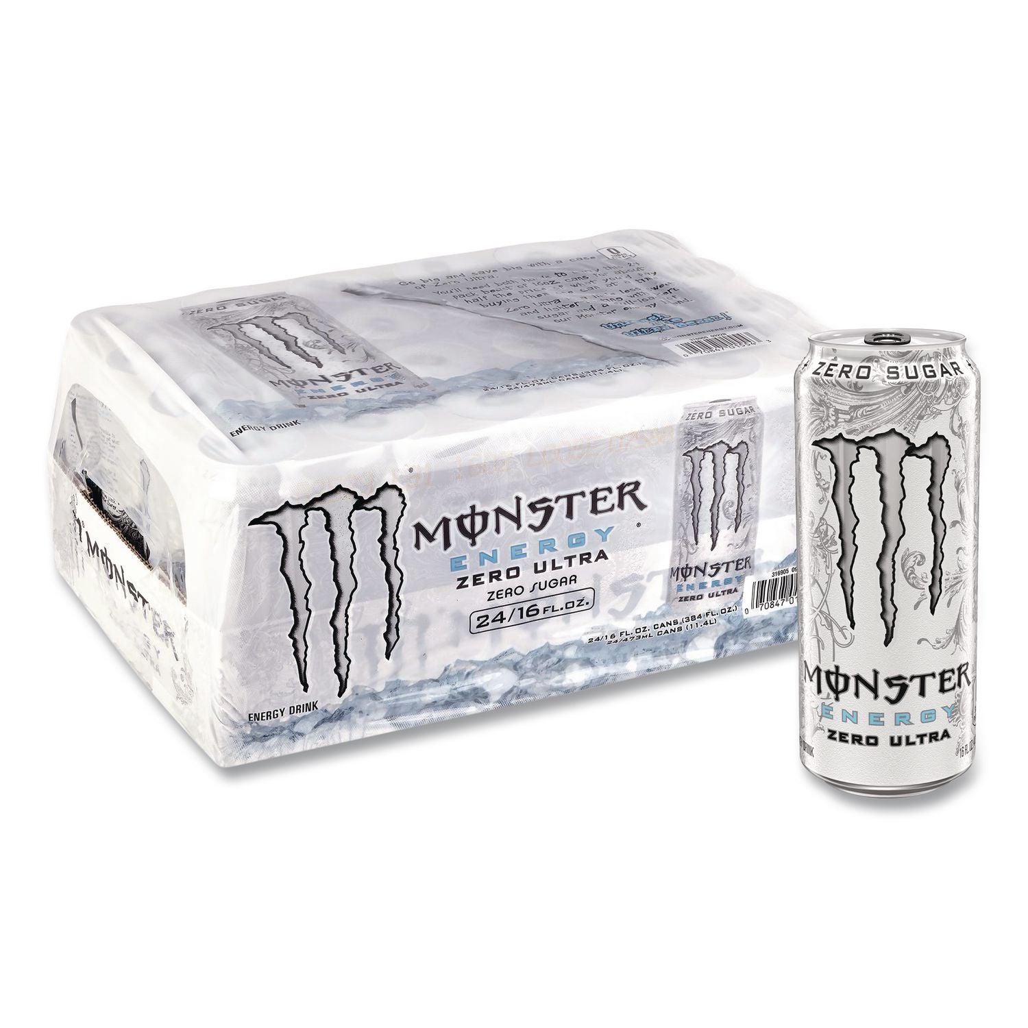 Ultra Zero, Original, 16 oz Bottle, 24/Carton