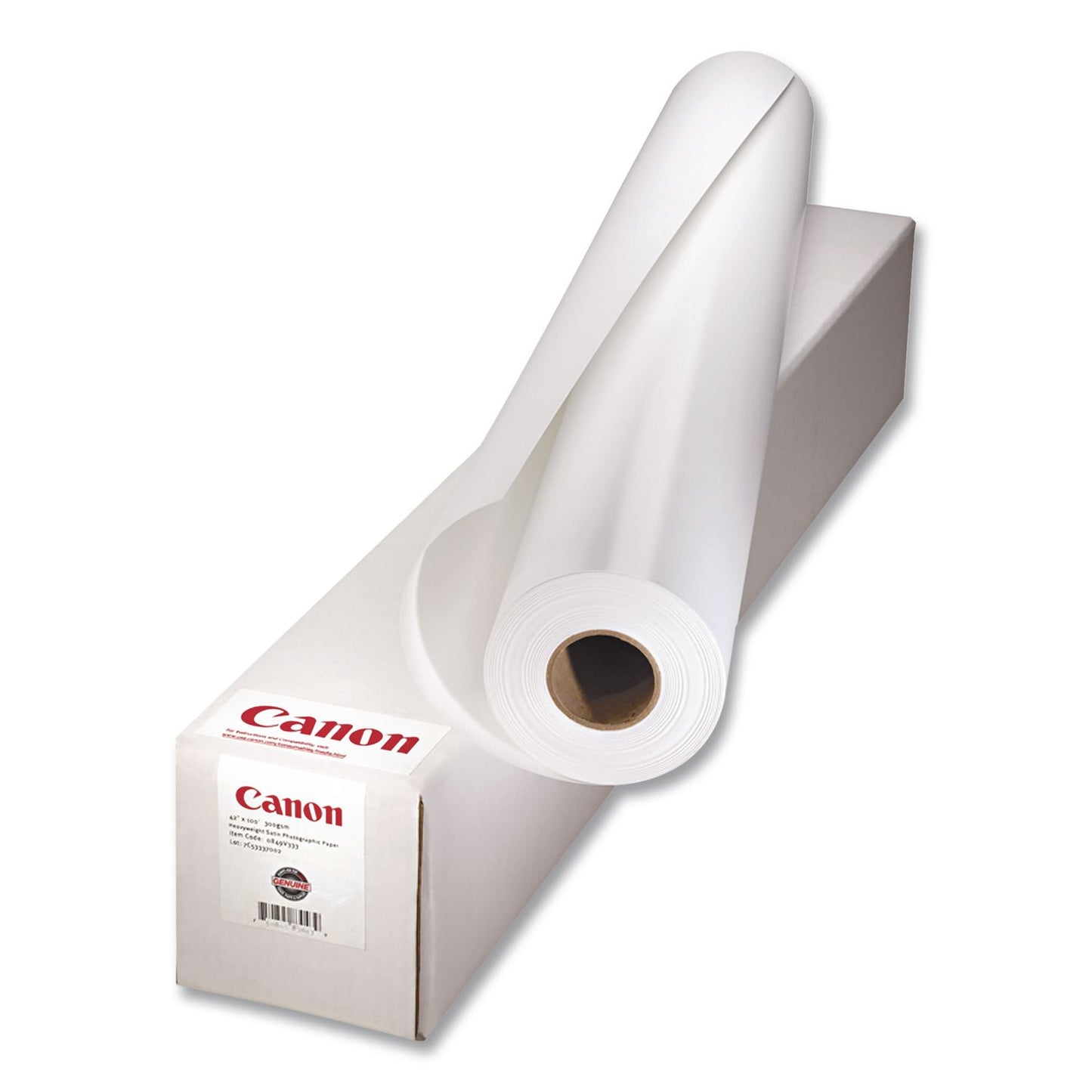 Satin Photographic Paper Roll, 3" Core, 10 Mil, 36" X 100 Ft, Satin White