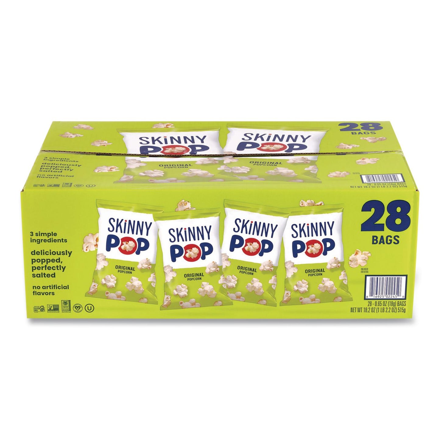 Popcorn, Original, 0.65 oz Bag, 24/Carton