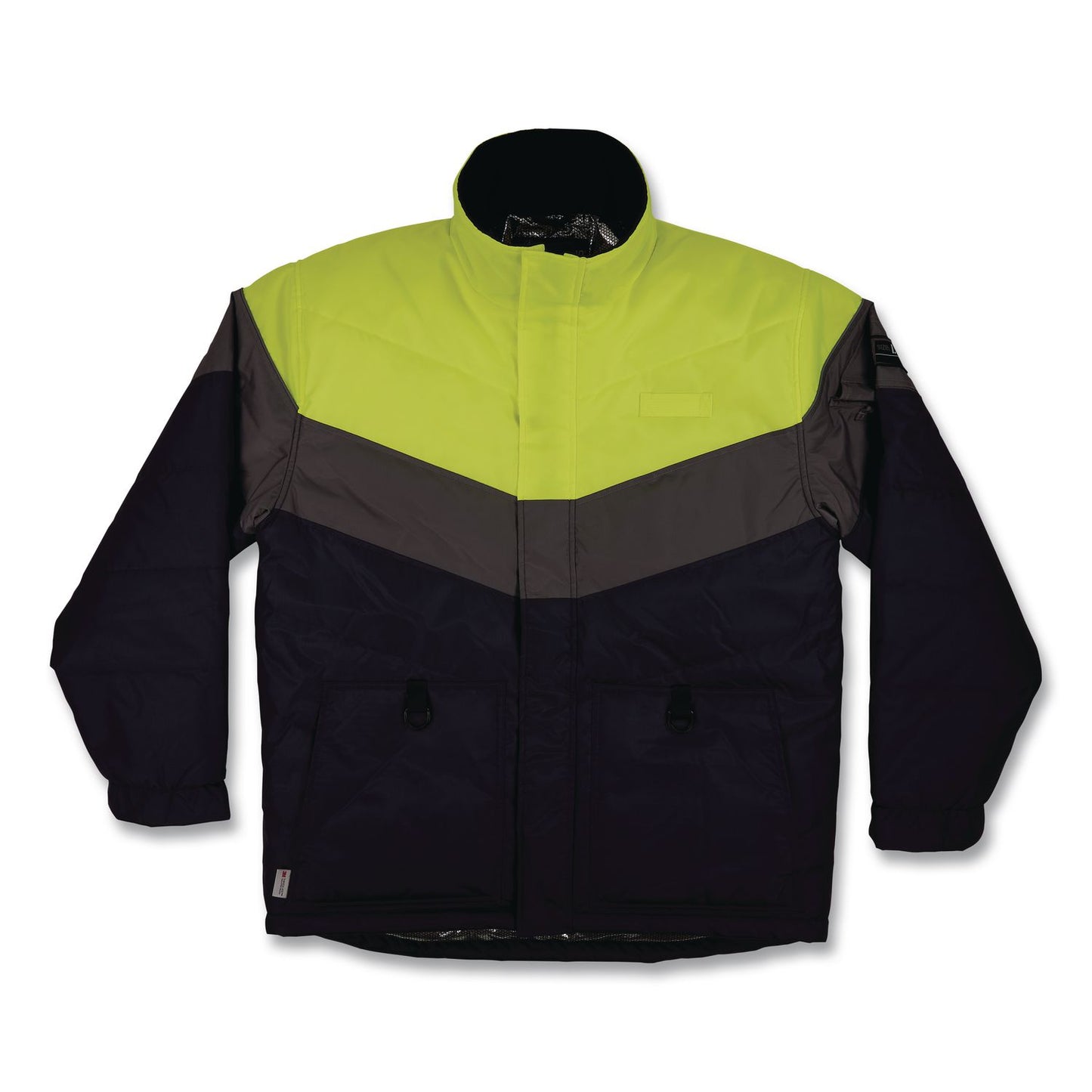 N-Ferno 6464 Insulated Freezer Jacket with AmpliFIRE Heat Reflective Lining, Medium, Navy