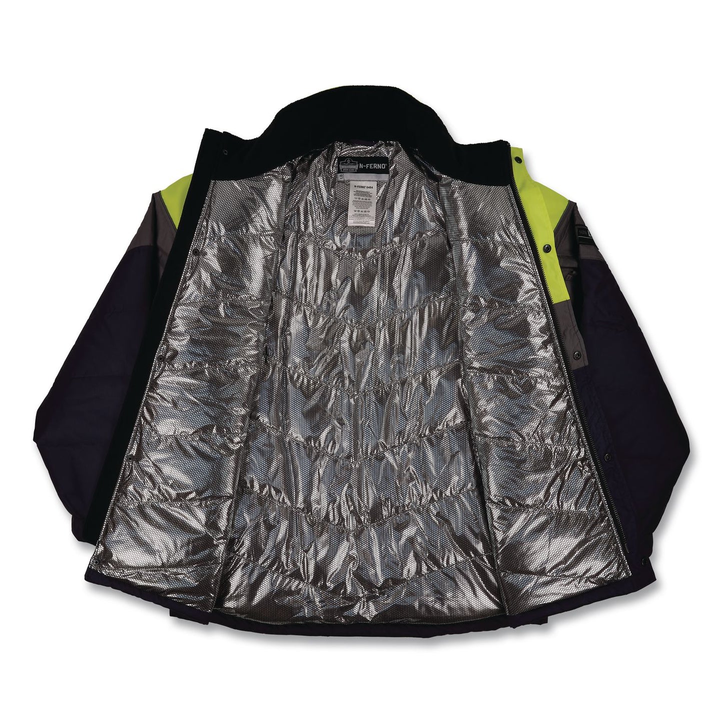 N-Ferno 6464 Insulated Freezer Jacket with AmpliFIRE Heat Reflective Lining, X-Large, Navy